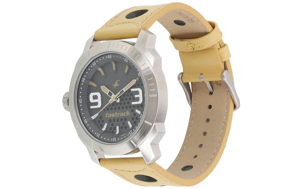 Fastrack 3168SL01 Gray Metal Analog Men's Watch - Better Vision