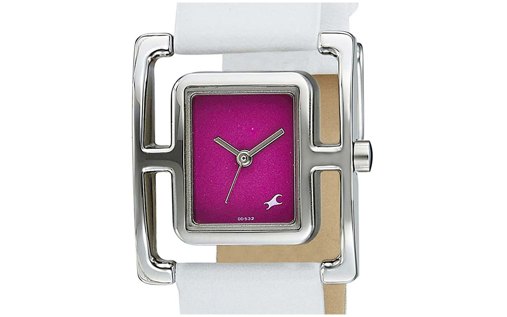 Fastrack 6096SL02 Pink Metal Analog Women's Watch - Better Vision