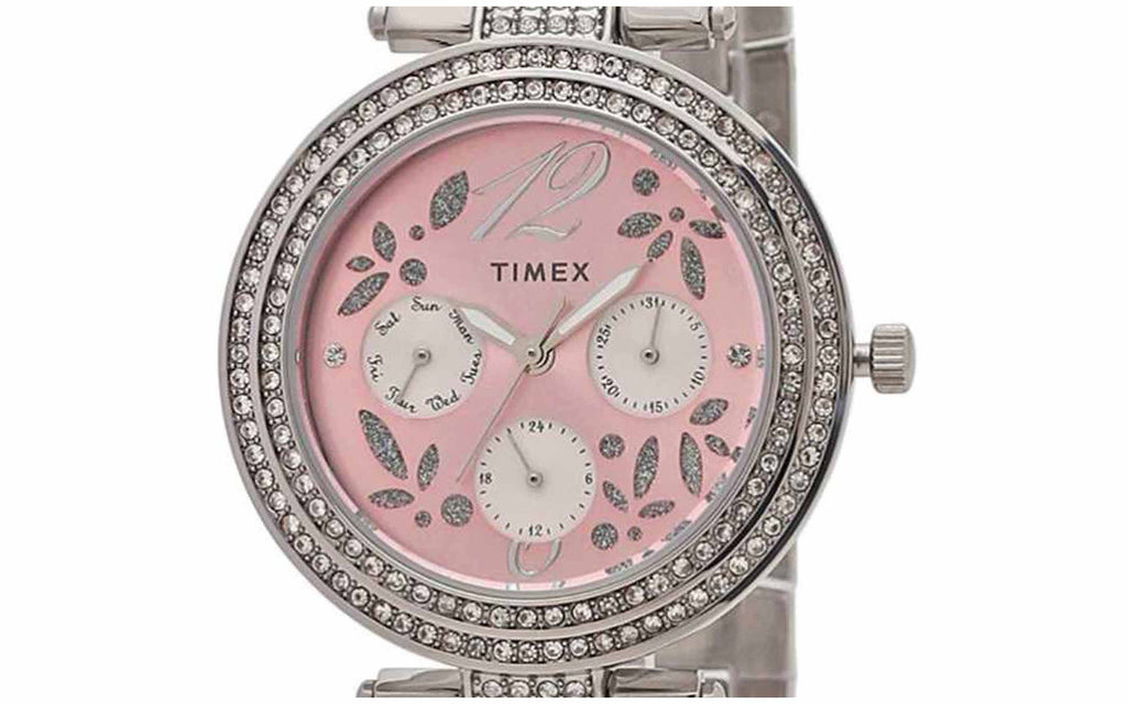 Timex TWEL12002 Pink Metal Analog Women's Watch | Watch | Better Vision