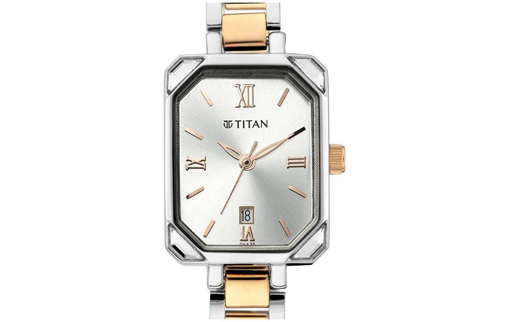 Titan 2635KM01 White Metal Analog Women's Watch | Watch | Better Vision