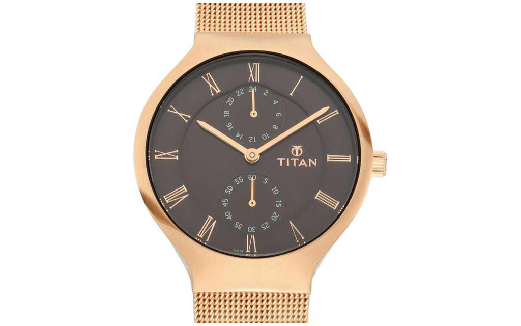 Titan 95068WM01 Brown Metal Analog Women's Watch | Watch | Better Vision