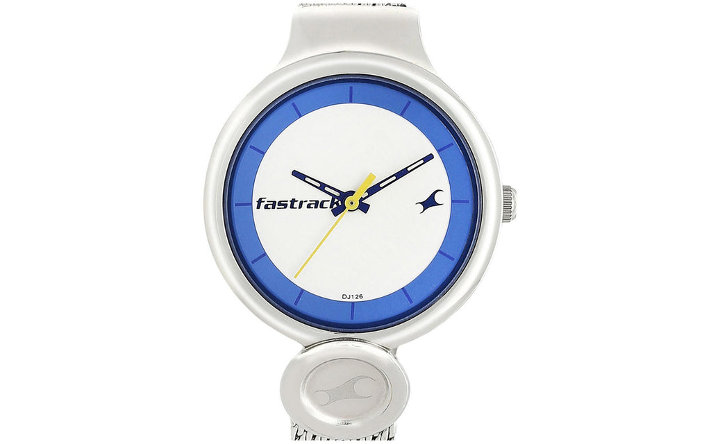 Fastrack NM6181SM02 White Metal Analog Women's Watch | Watch | Better Vision