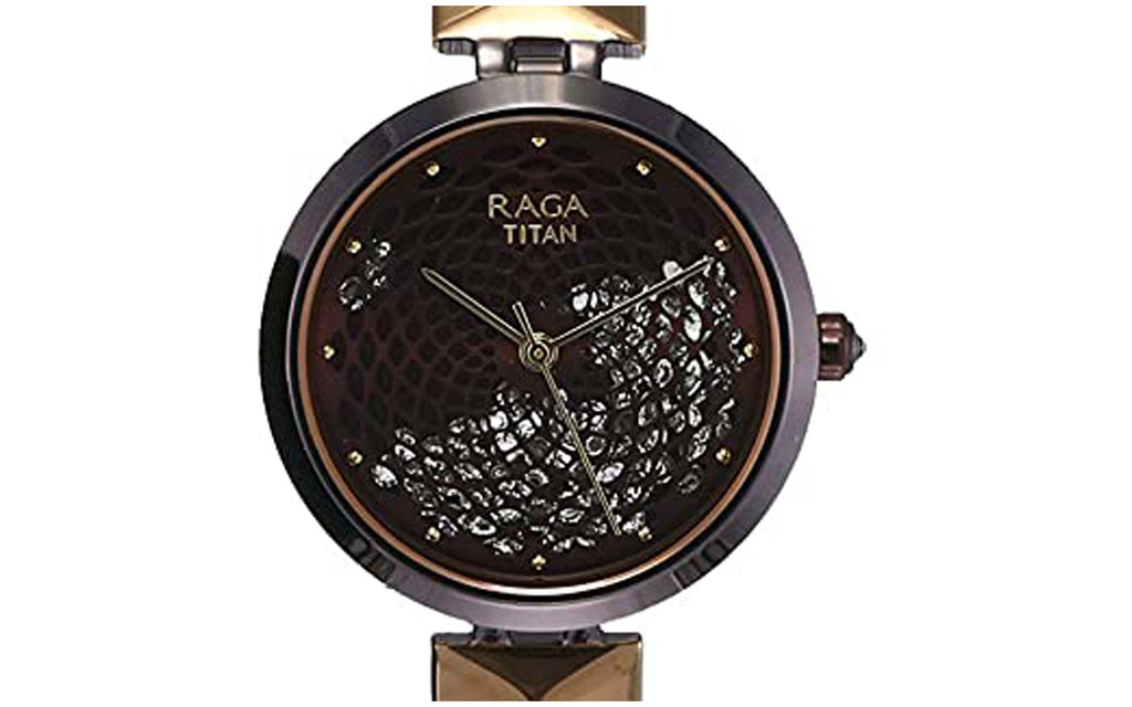Titan NM95121KM01 Raga Brown Metal Analog Women's Watch | Watch | Better Vision