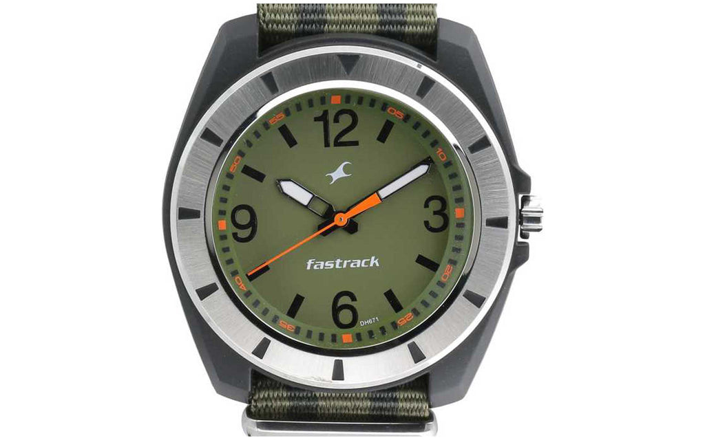 Fastrack NM9298PV09 Green Fiber Analog Men's Watch | Watch | Better Vision