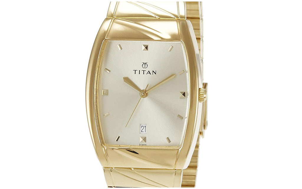 Titan NM9315YM02 Gold Metal Analog Men's Watch | Watch | Better Vision