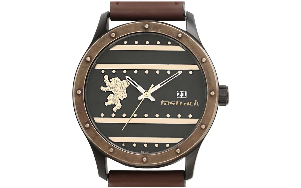 Fastrack 3214KL01 Brown Leather Analog Men's Watch | Watch | Better Vision