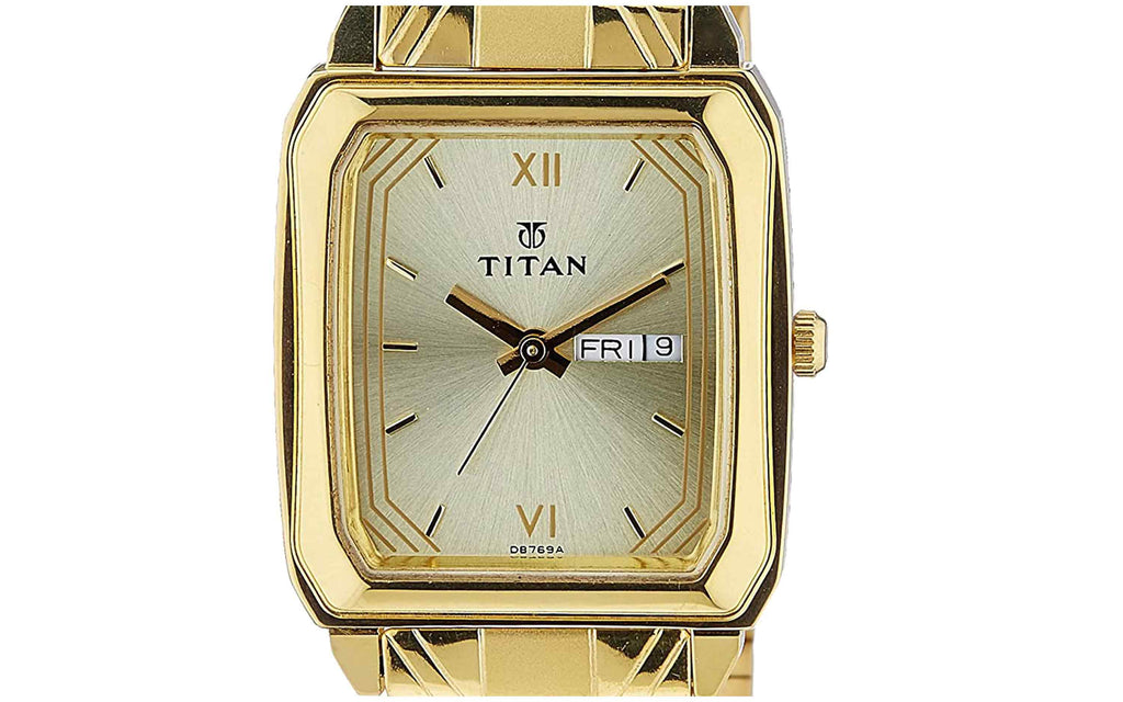 Titan NM1581YM05 Gold Metal Analog Men's Watch | Watch | Better Vision