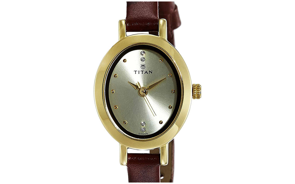 Titan NM2599YL01 Gold Metal Analog Women's Watch | Watch | Better Vision