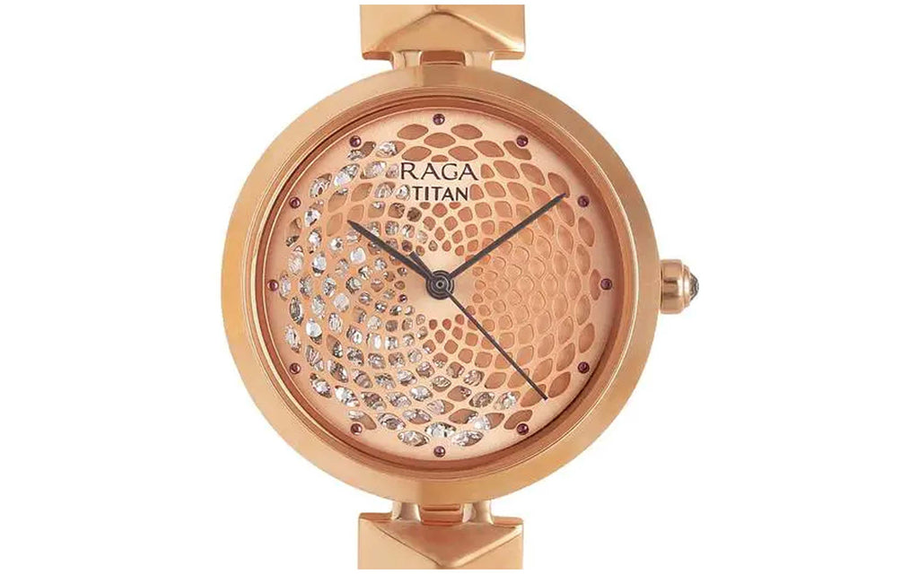 Titan 95121WM01 Raga Rose Gold Metal Analog Women's Watch | Watch | Better Vision