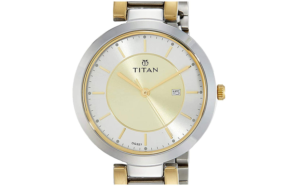 Titan NM2480BM02 Gold Metal Analog Women's Watch | Watch | Better Vision