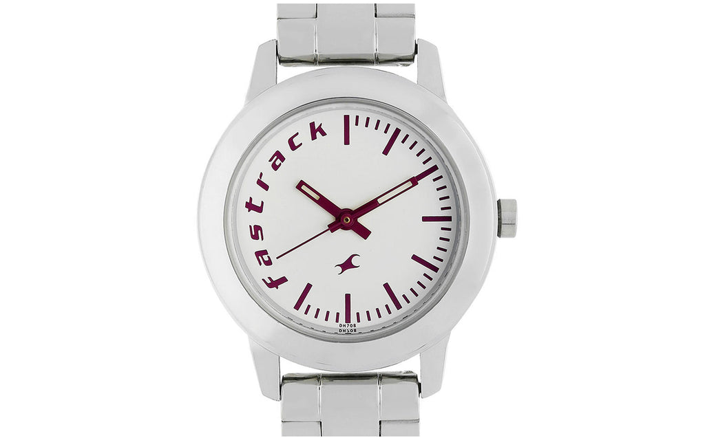 Fastrack NM68008SM01 White Metal Analog Women's Watch | Watch | Better Vision