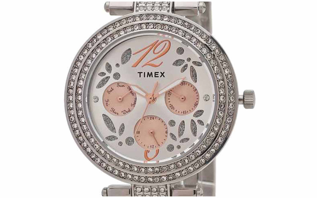 Timex TWEL12001 Silver Metal Analog Women's Watch | Watch | Better Vision