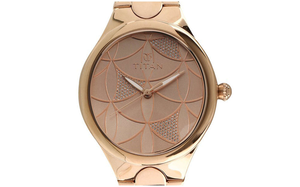Titan 95060WM01F Rose Gold Metal Analog Women's Watch | Watch | Better Vision