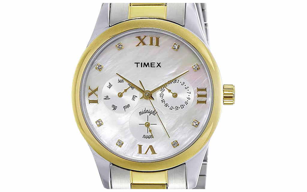 Timex TW000W204 White Metal Analog Women's Watch | Watch | Better Vision