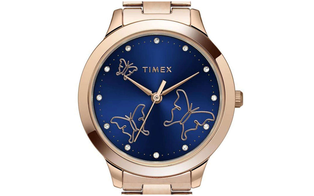 Timex TW000T631 Blue Metal Analog Women's Watch | Watch | Better Vision
