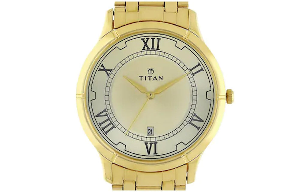 Titan 1775YM01 Ivory Metal Analog Men's Watch | Watch | Better Vision