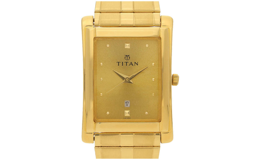 Titan NM9154YM02 Gold Metal Analog Men's Watch | Watch | Better Vision