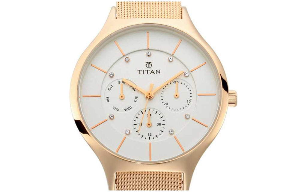 Titan 95067WM01 White Metal Analog Women's Watch | Watch | Better Vision