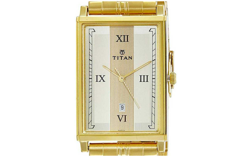 Titan 1776YM01 Gold Metal Analog Men's Watch | Watch | Better Vision