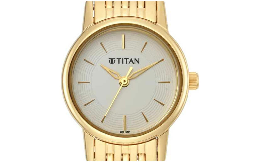Titan 2593YM02 White Metal Analog Women's Watch | Watch | Better Vision