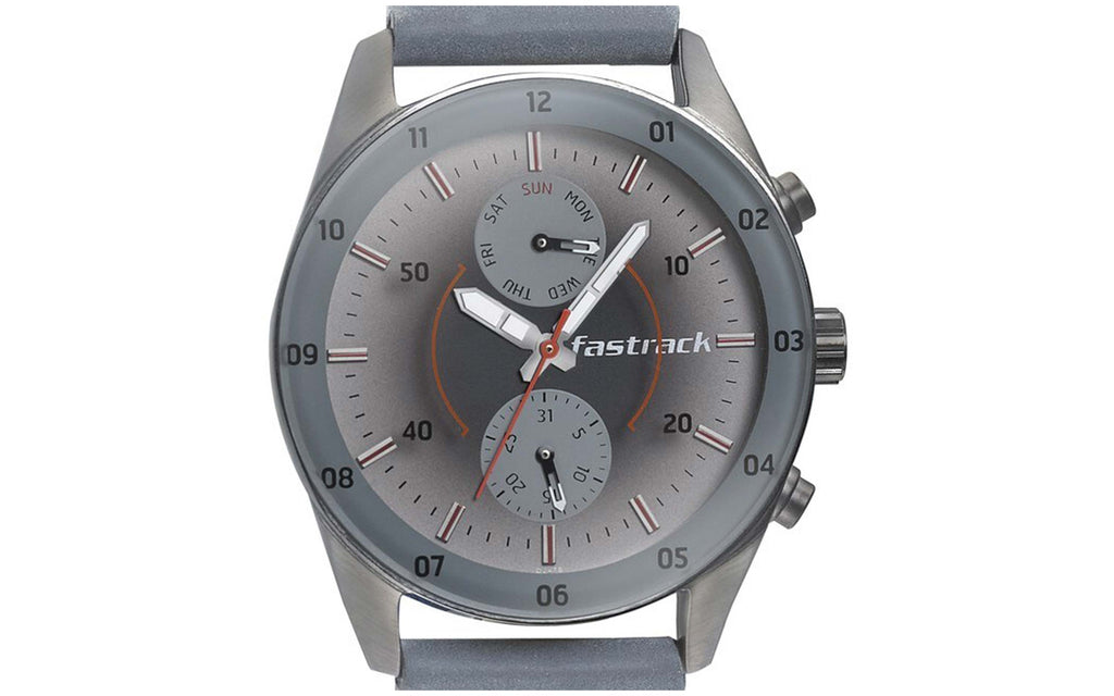 Fastrack 3201QL01 Gray Leather Analog Men's Watch | Watch | Better Vision