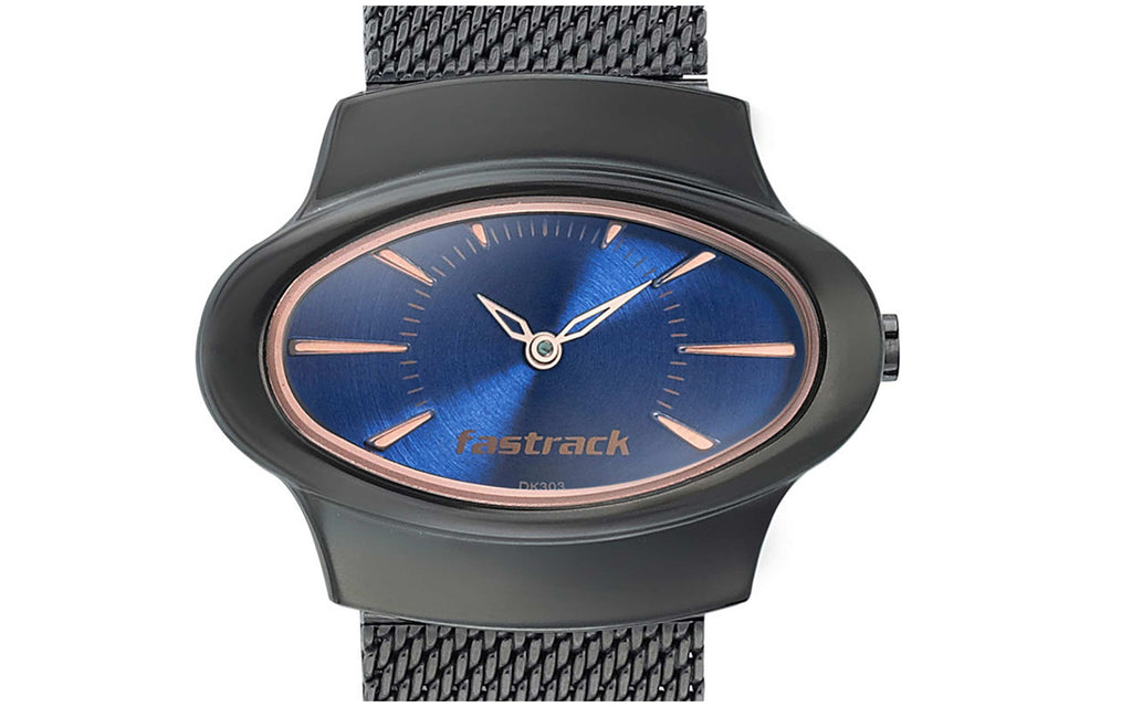 Fastrack 6004QM01 Blue Metal Analog Women's Watch - Better Vision