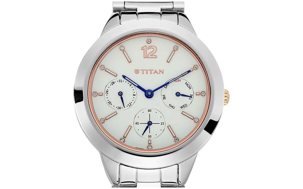Titan NM2588KM01 White Metal Analog Women's Watch | Watch | Better Vision