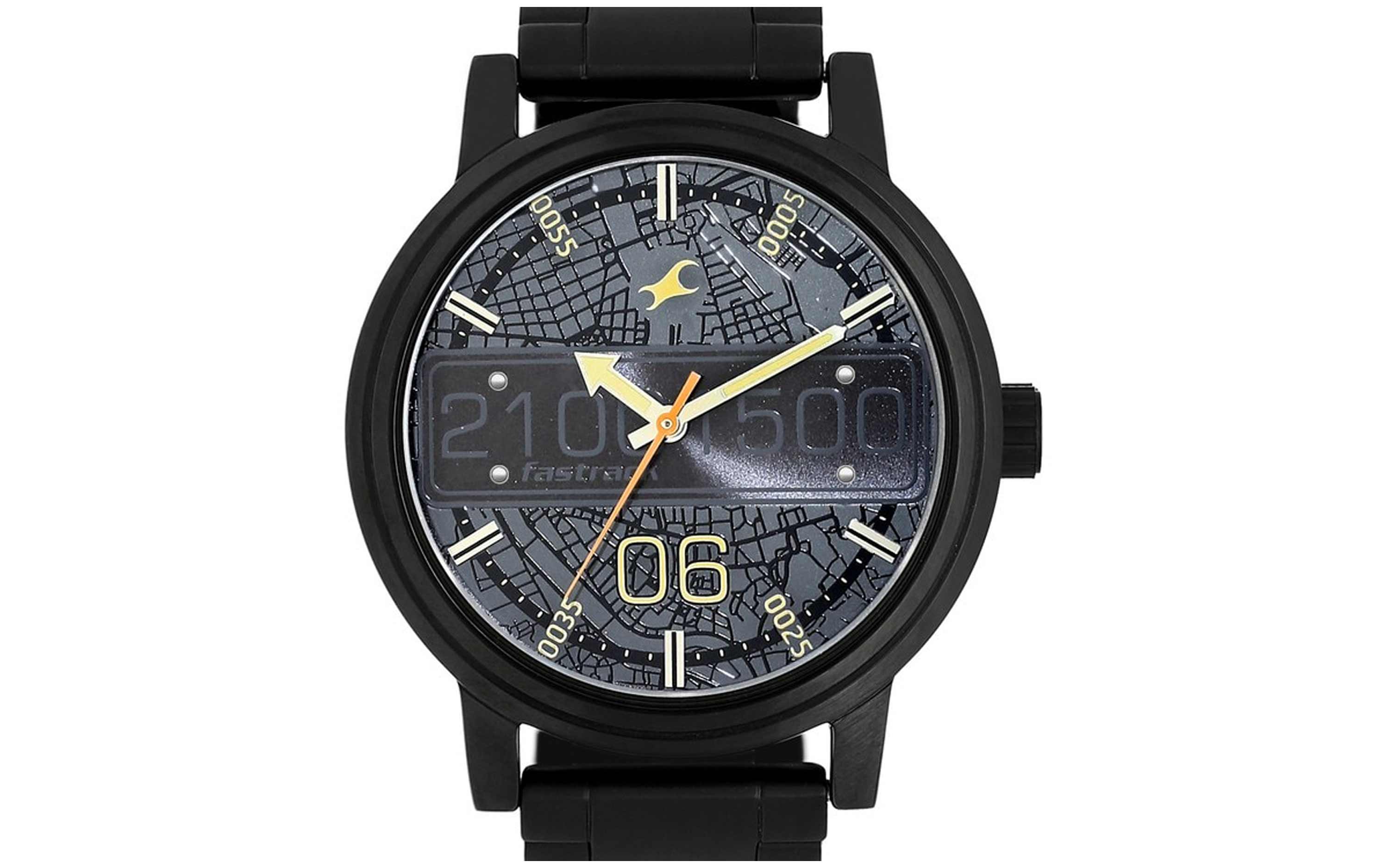 Fast track watch for men black 2025