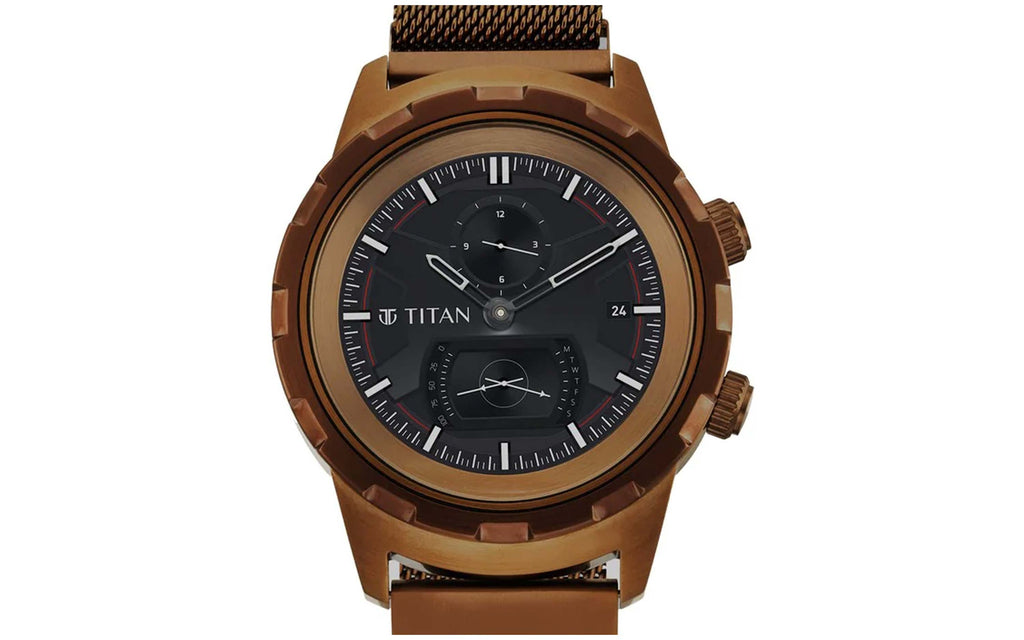 Titan 90116QM02 Smart Watch Black Metal Hybrid Smartwatch Men's Watch | Watch | Better Vision