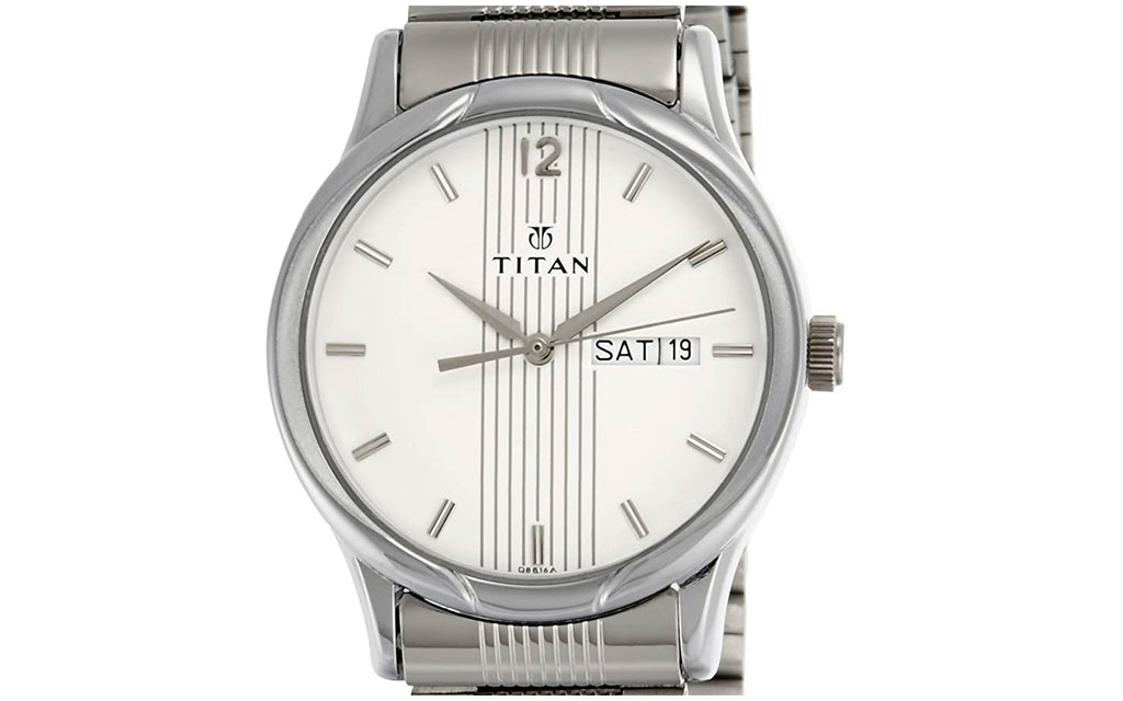 Titan NM1580SM03 White Metal Analog Men's Watch | Watch | Better Vision
