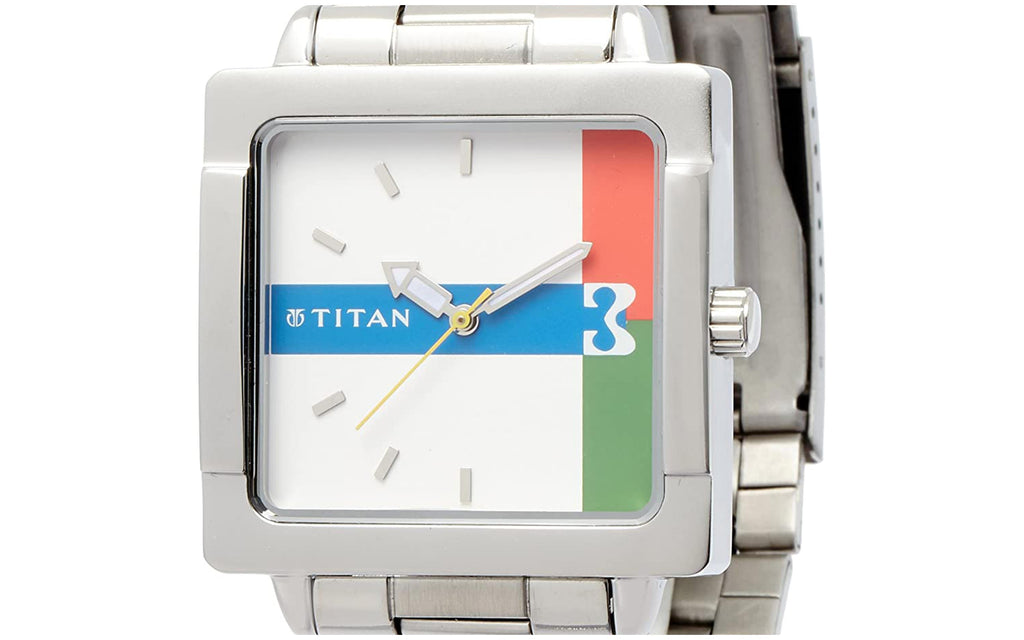 Titan 1594SM01 White Metal Analog Men's Watch | Watch | Better Vision
