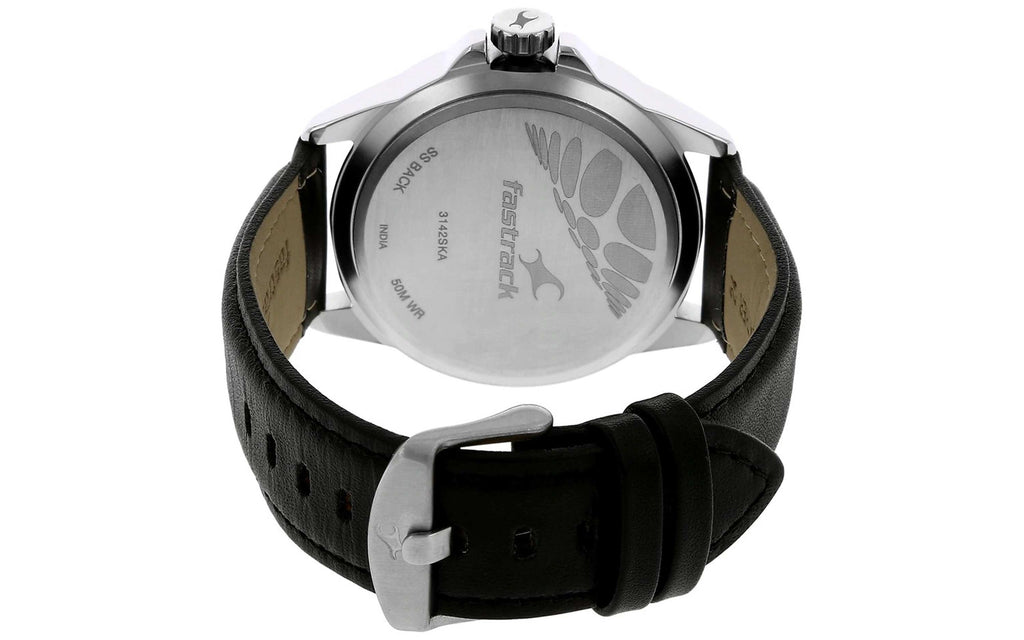 Fastrack 3102SL01 Black Leather Analog Men's Watch | Watch | Better Vision