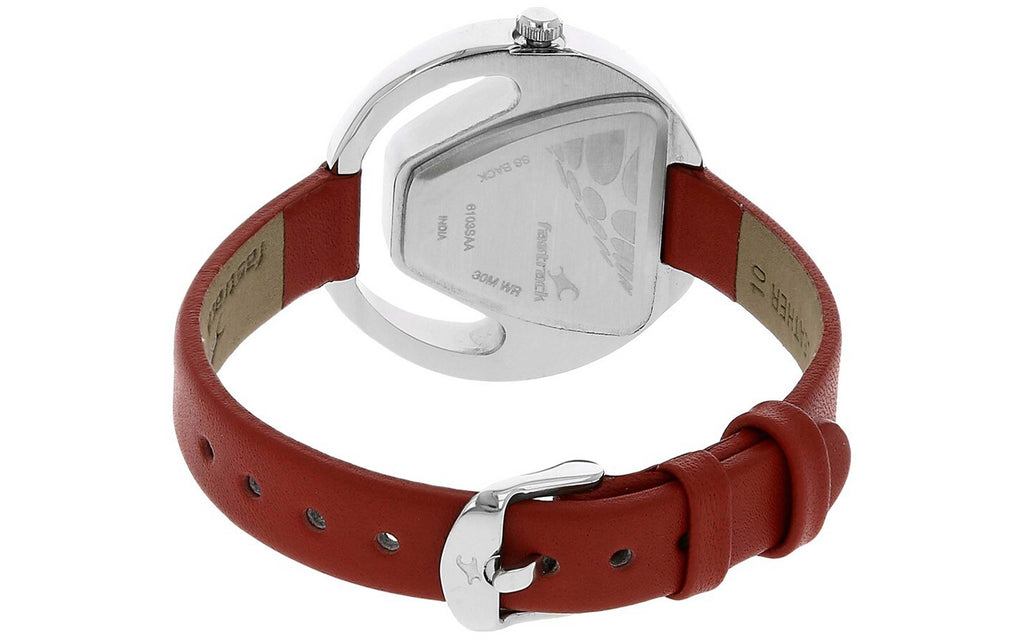Fastrack 6103SL01 Red Leather Analog Women's Watch | Watch | Better Vision