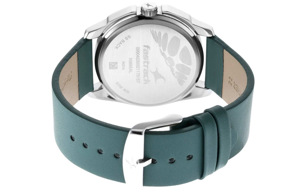 Fastrack 3089SL16 Green Leather Analog Men's Watch | Watch | Better Vision