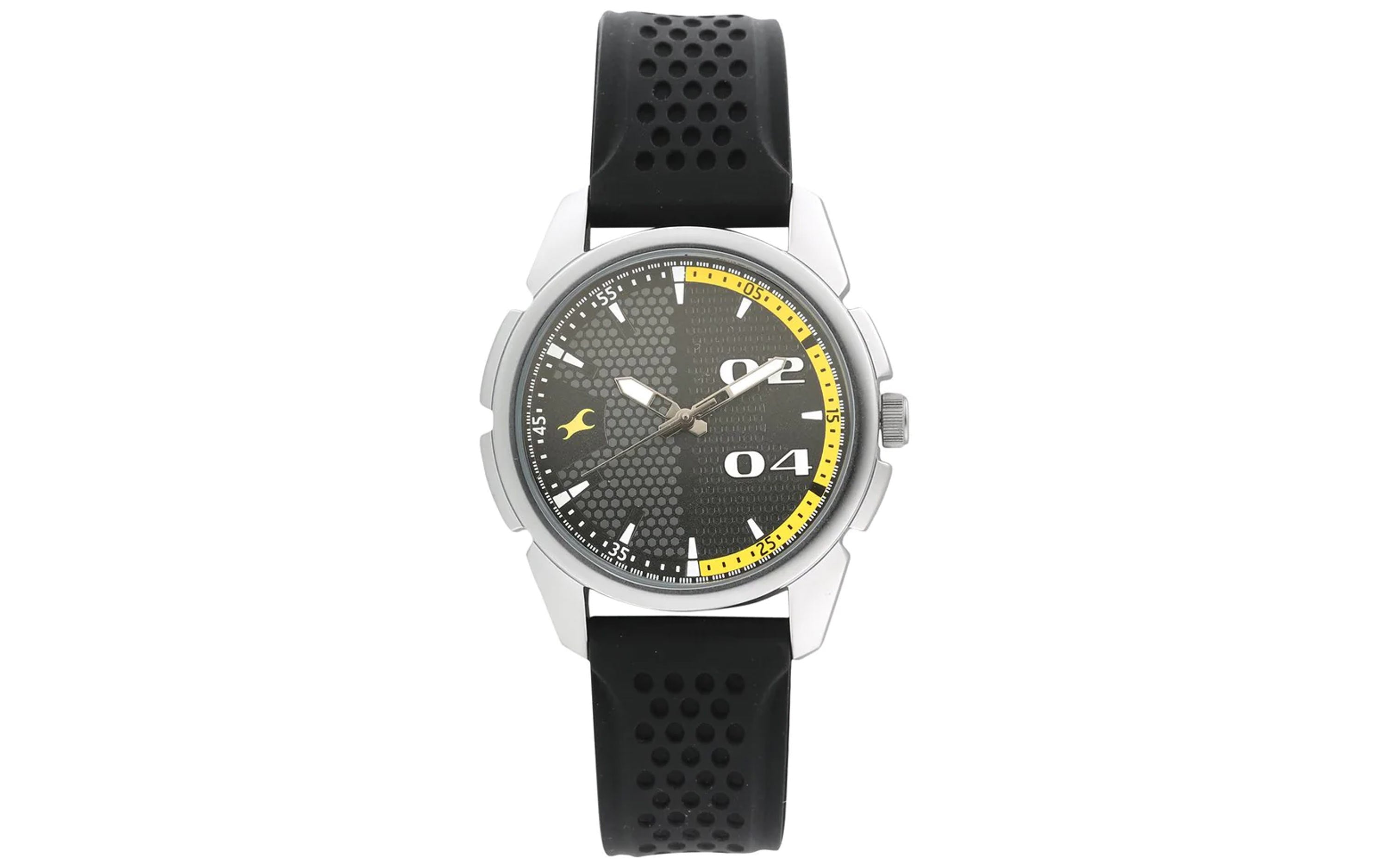 Fastrack NN3124SP02 Black Silicon Analog Watch for Men Better Vision