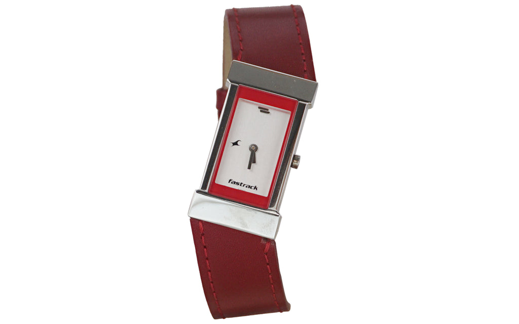Fastrack 6037SL01 Red Leather Analog Women's Watch | Watch | Better Vision
