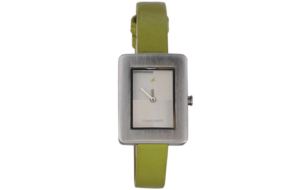 Fastrack 2343SL04 Green Leather Analog Women's Watch | Watch | Better Vision