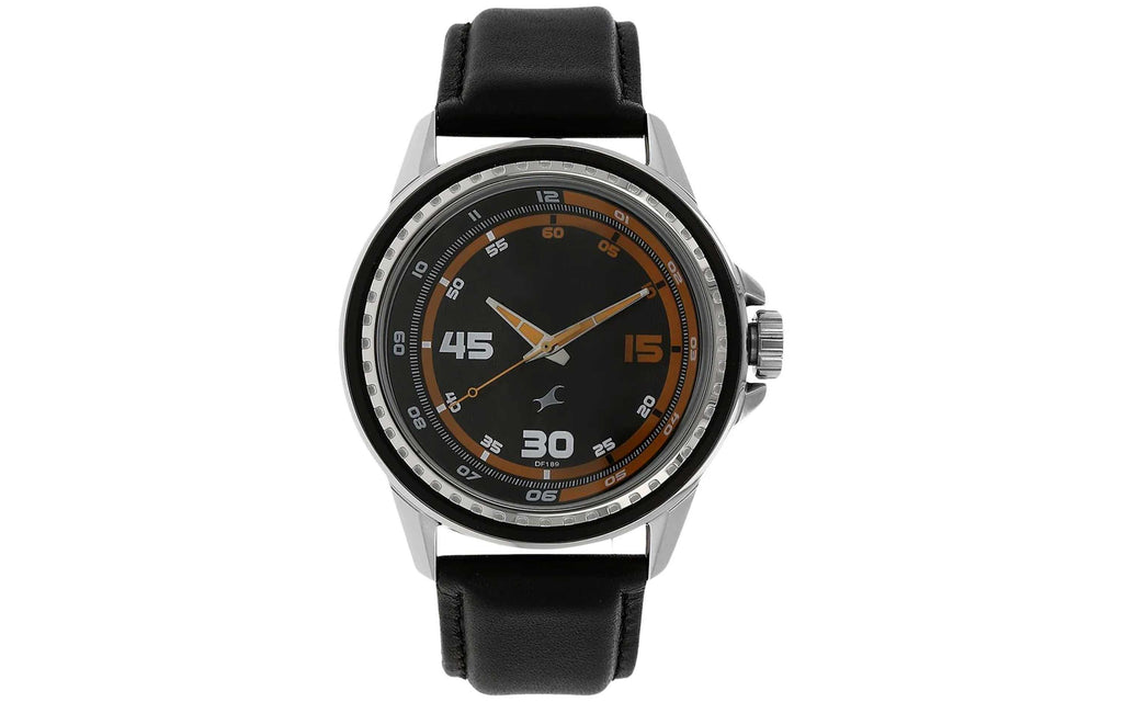 Fastrack 3102SL01 Black Leather Analog Men's Watch | Watch | Better Vision