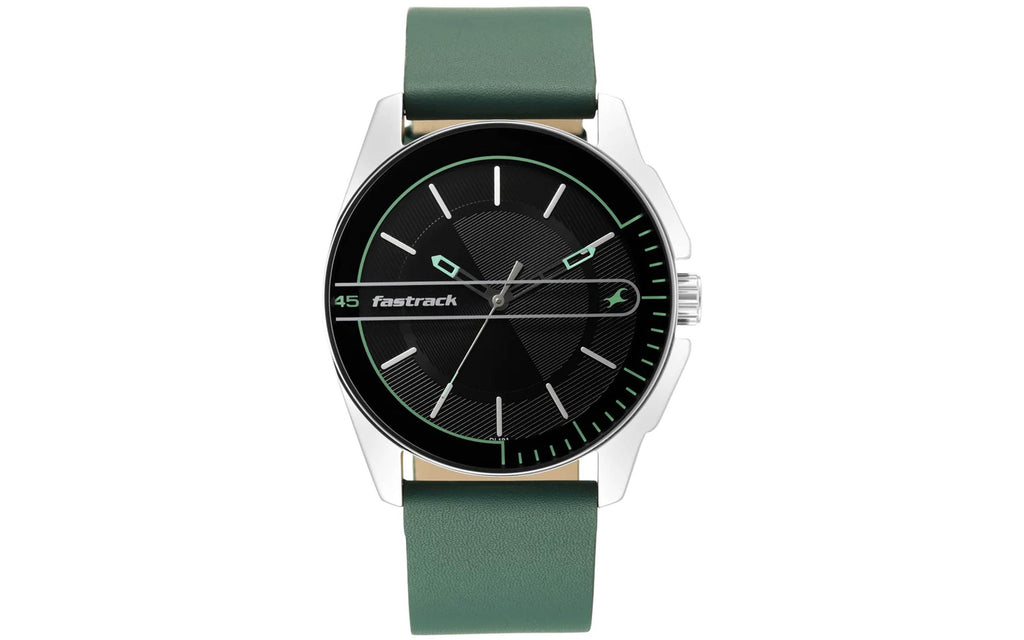 Fastrack 3089SL16 Green Leather Analog Men's Watch | Watch | Better Vision