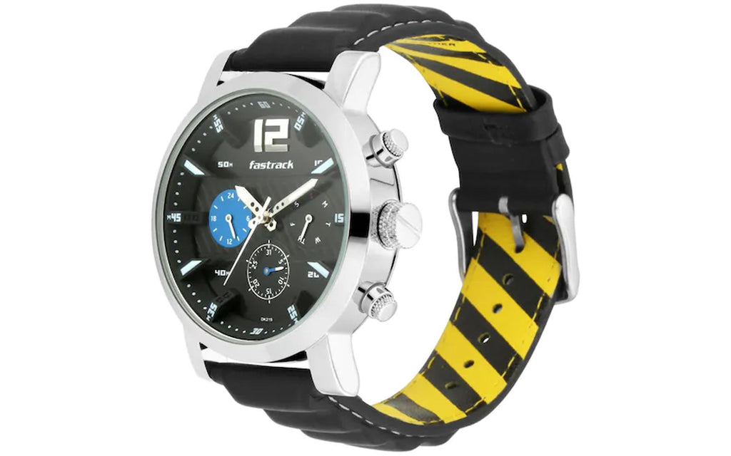 Fastrack 3227SL01 Black Leather Analog Men's Watch | Watch | Better Vision