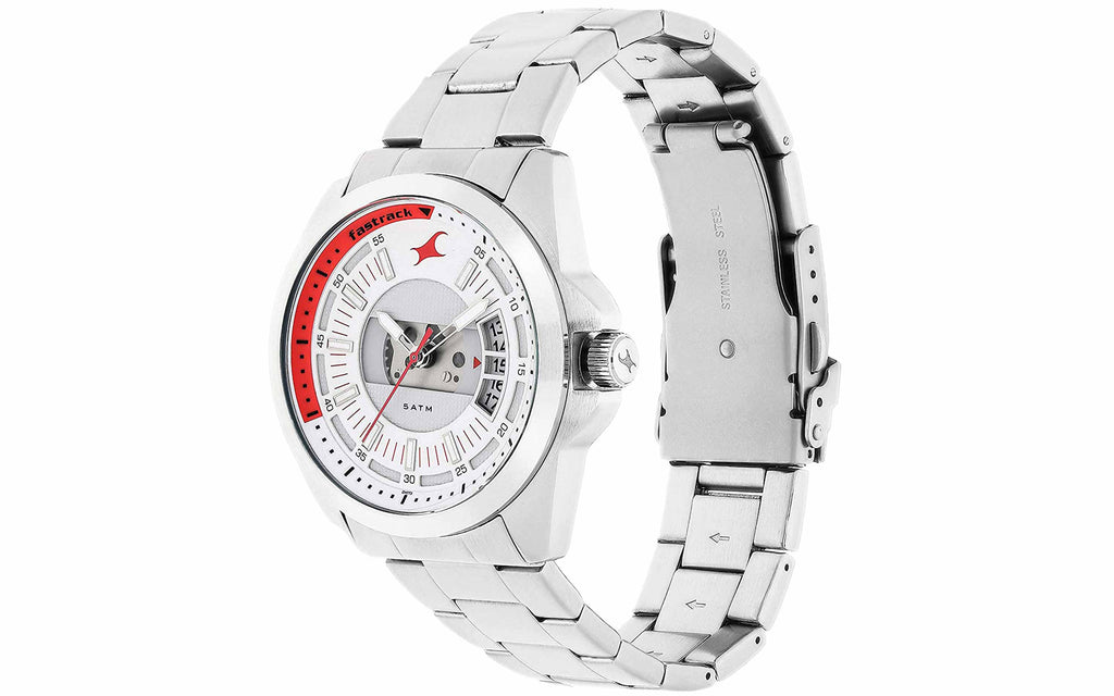 Fastrack 38049SM02 Silver Metal Analog Men's Watch | Watch | Better Vision