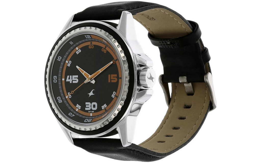 Fastrack 3102SL01 Black Leather Analog Men's Watch | Watch | Better Vision