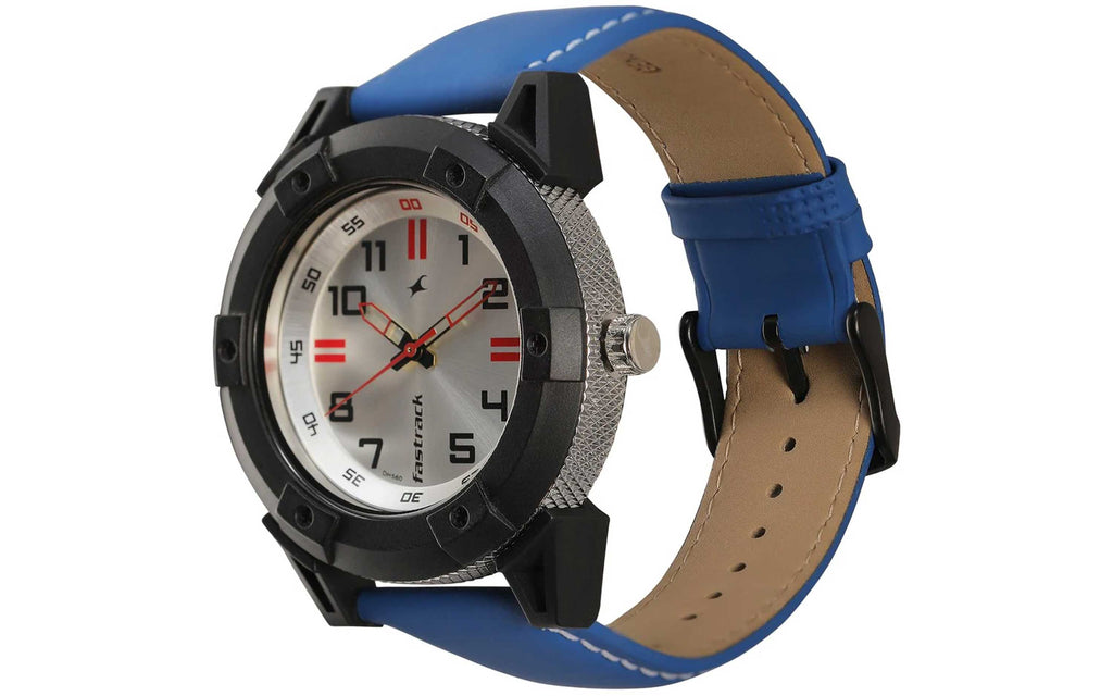 Fastrack 3182KL26 Blue Leather Analog Men's Watch | Watch | Better Vision