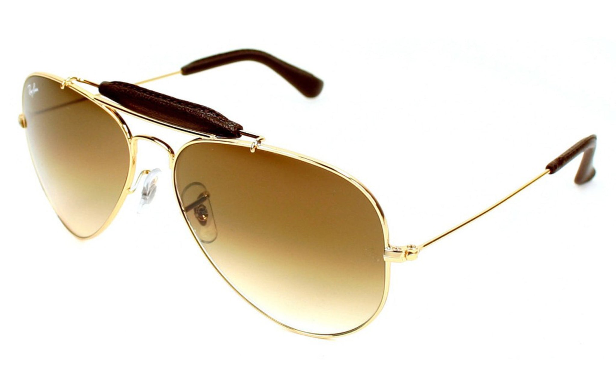 Ray Ban Aviator RB 3422-Q 001/51 Brown Sunglass For Men and Women