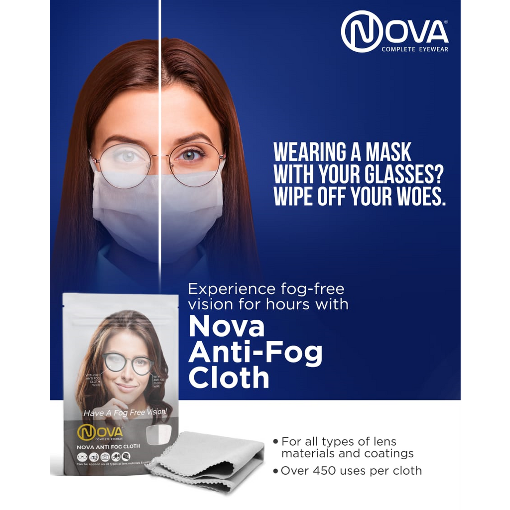 Nova Anti-Fog Lens Cleaning Cloth Combo Pack | Accessories | Better Vision