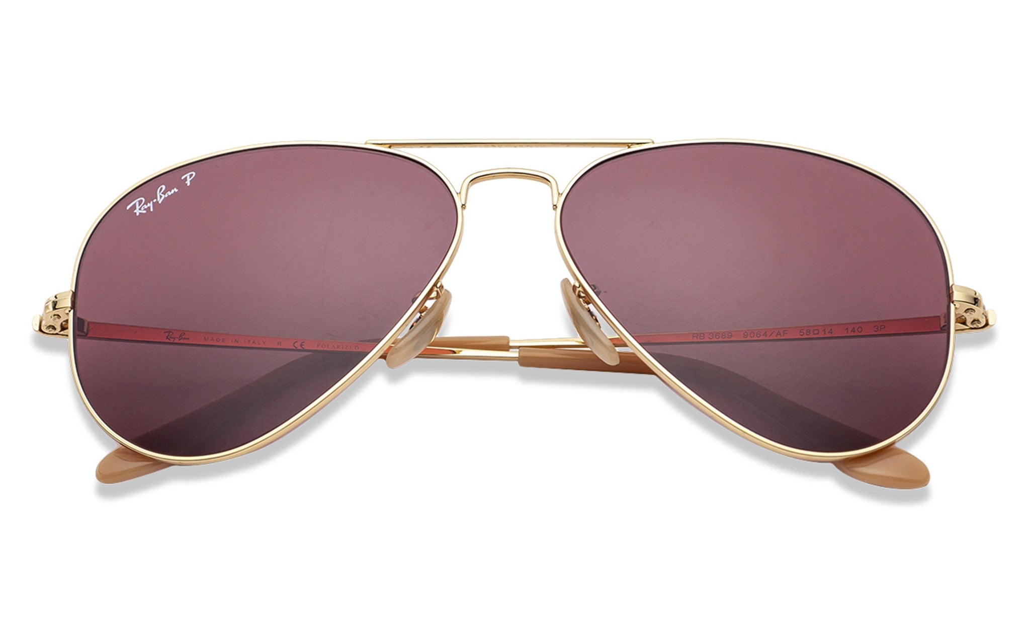 Ray Ban Aviator RB 3689 9064/AF Red Sunglass For Men and Women